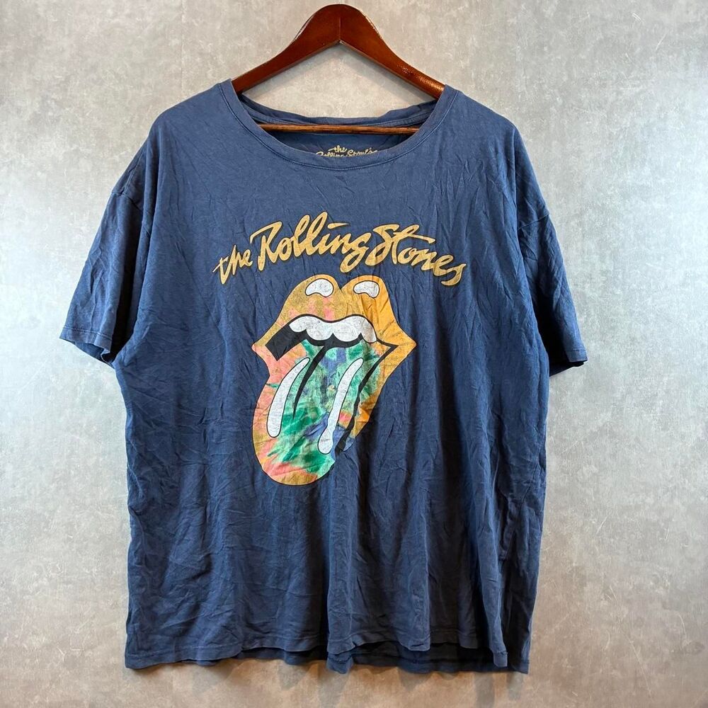 Unbranded Men's Blue and Navy T-shirt